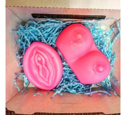 Подарочный набор мыла "Женское тело" (грудь и вагина)