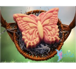 Мыло ручной работы "Бабочка Eclite", в корзине